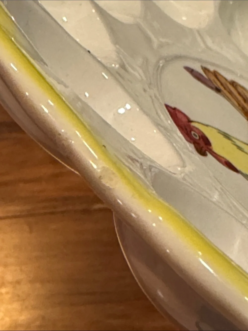 Vintage Painted Chicken Deviled Egg Platter Plate Holds 12 Cottagecore Ceramic